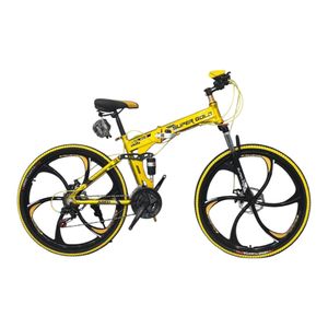 دوچرخه تاشو سوپر گلد مدل فول آلومینیوم 9900 سایز طوقه 26 اینچ